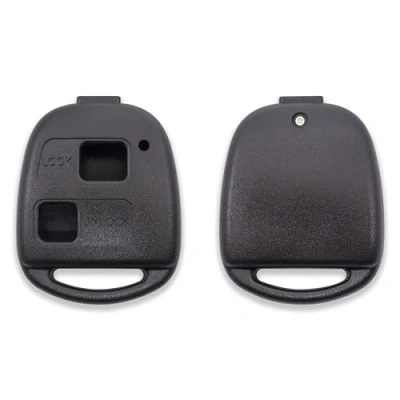 Immagine di GIANTO Guscio per Chiave a 2 Tasti Compatibile con Toyota Yaris, Tarago, Corolla, Rav4, Celica, Auris, Tundra, Scocca Cover Telecomando di Ricambio in Plastica Nero (verificare compatibilità)
