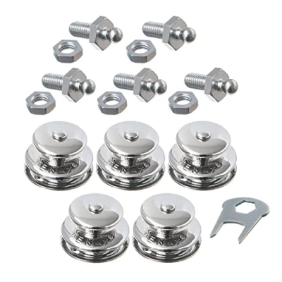 Immagine di New Marine TENAX 5 pezzi superiori grandi + viti filettate M5 x 10 mm chiave