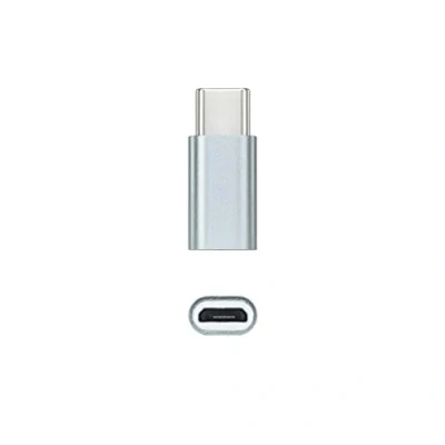 Immagine di Nanocable 10.02.0011 Adattatore USB C verso Micro USB, C/M M B/H, Alluminio, Grigio