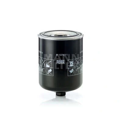 Immagine di MANN FILTER W 1374/11 Filtro olio 1 1/2 16 UN 2B con una valvola blocco arretramento ad avvitamento