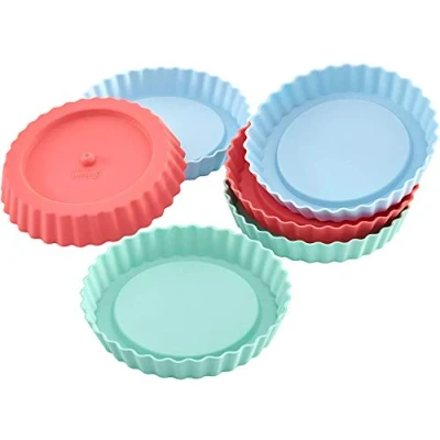 Immagine di Lurch 83016 FlexiForm tortelett Confezione da Pezzi, Silicone, Multicolore, 12 x 2 cm