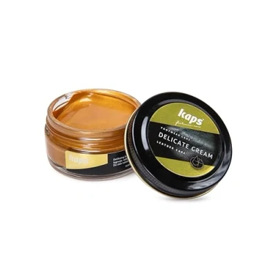 Immagine di Kaps Crema per la Cura delle Scarpe, Intensiva e Nutrimento Pelle, Delicate, 70 Colori (408 Rame)