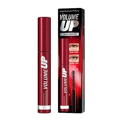 Immagine di Manhattan Volume Up Mascara, Black Brown, mascara volumica marrone scuro, 8 ml