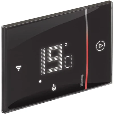 Immagine di BTicino SXG8002 Termostato WIFI Intelligente Smarther2 with Netatmo, Caldaia da Incasso, Programmabile, Comando ON/OFF anche con App, Alexa e Google, Visualizzazione dell&#039;Umidità, Nero