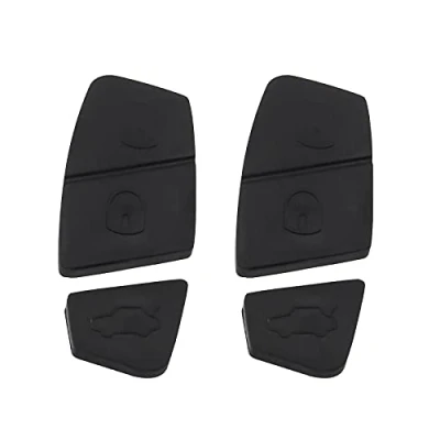 Immagine di Be In Your Mind 2x Custodia Per Chiave Remota A 3 Pulsanti Auto Riparazione Sostituzione Portachiavi Nero Compatibile Con Ford KA MK2