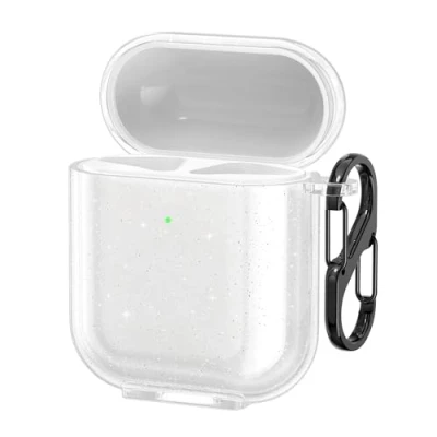 Immagine di kwmobile Custodia Compatibile con Apple Airpods 1 &amp; 2 Cover Protezione Astuccio Cuffie Wireless Resistente in Silicone TPU trasparente