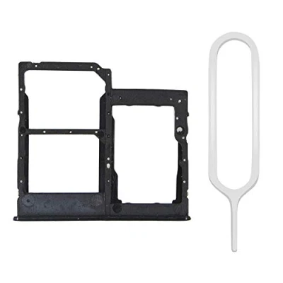 Immagine di MMOBIEL Doppio Vassoio Carta SIM Compatibile con Samsung Galaxy A41 2020 Porta Scheda Incl il pin della Nero
