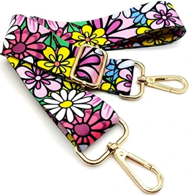 Immagine di Tracolla per Borse Donna Colorato Cinghia Della Borsa Larga, Regolabile con Gold Moschettone, Durevole Crossbody Borsa, Borsetta, Chitarra DIY Spalla Accessori Ragazze, 20