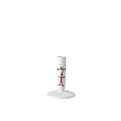 Immagine di Candeliere Kähler H12 cm Hammershøi Natale con Pittura ad Acquerello, Bianco