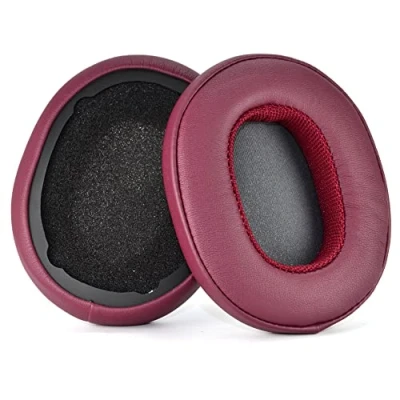 Immagine di Hesh 3 cuscinetti auricolari di ricambio in pelle proteica, compatibili con Skullcandy Crusher Evo ANC 3, per cuffie, parti riparazione, colore nero