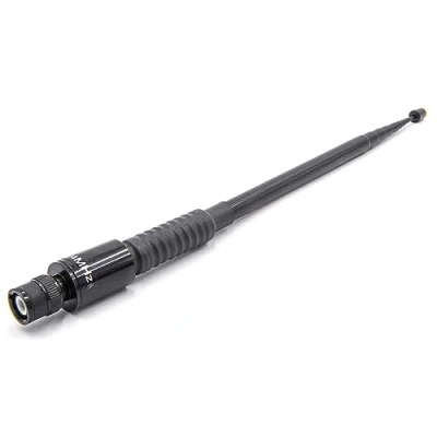 Immagine di vhbw antenna universale per vari radiotrasmettitori e.g. compatibile con Yaesu ecc. allungabile, 24 cm 99 cm, connettore BNC, nero