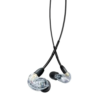Immagine di Shure AONIC 215 Auricolari Sound Isolating cablati, Suono Trasparente, Driver Singolo, vestibilità in Ear Confortevole, Cavo Staccabile, compatibili con dispositivi Apple e Android Trasparenti