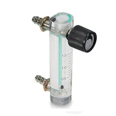Immagine di Vogueing Tool Misuratore di portata con valvola controllo YB 4M regolatore flusso d&#039;aria per ossigeno, aria e gas (0,1 1 l/min)