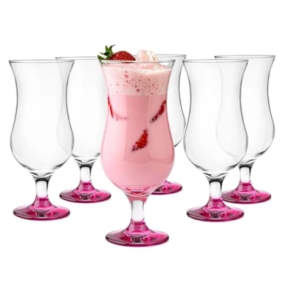 Immagine di Glasmark A570032 0420 5183_83 Set 6 Bicchieri da Cocktail Max 480 ml Inferiore Magenta, Vetro