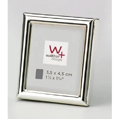 Immagine di walther design Cornice portafoto in argento, 3,5 x 4,5 cm (confezione da 2)