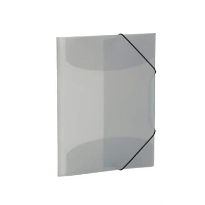 Immagine di HERMA 19586 Cartellina DIN A3, in plastica, con gomma elastici, Trasparente/Grigio, 1 pezzi