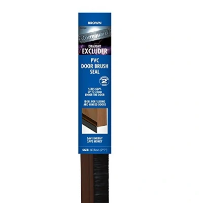 Immagine di Stormguard 02SR0200914B Paraspifferi sottoporta a spazzola, 914 mm, colore: Marrone