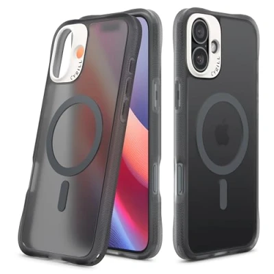 Immagine di CYRILL Spigen UltraSheer Mag Custodia Compatibile con iPhone 16 (TPU, PC Space Grey)