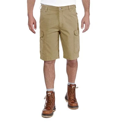 Immagine di Carhartt, Short cargo Rugged Flex® in cotone canvas, Relaxed Fit Uomo, Cachi scuro, W31