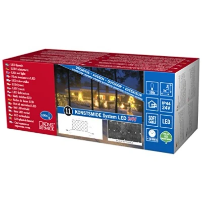 Immagine di Konstsmide LED (monocolore) Espansione per sistema di illuminazione a catena 24 V Rete luminosa Bianco caldo