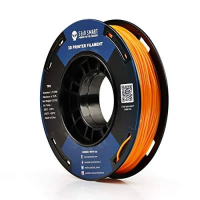 Immagine di SainSmart Piccola bobina 1,75 mm TPU flessibile filamento 3D 250 g, precisione dimensionale +/ 0,05 mm, Shore 95A, Mango