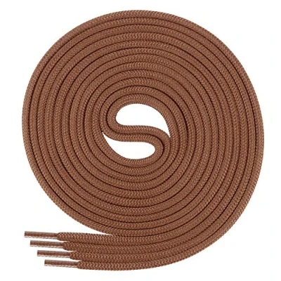 Immagine di Di Ficchiano lacci, lacci rotondi per scarpe business e in cuoio, antistrappo, rotondi, ø 3 mm, lunghezza 60 130 cm poliestere, Adulti (unisex), zenzero, centimetri