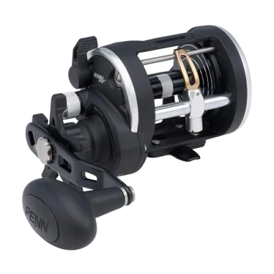 Immagine di PENN Rival Level Wind Conventional Nearshore/Offshore Fishing Reel, HT 100 Star Drag, Max di 6,8 kg, bobina in alluminio forgiato e lavorato, 20, Multi