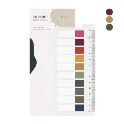 Immagine di Ordinate Fogli adesivi trasparenti, strisce adesive, in plastica, pennarelli, per pagina, foglietti adesivi, set di marcature planner, sticky notes, Book Tabs Sticker, segnalibri (B 200 pezzi