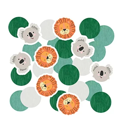 Immagine di amscan 9909397 Coriandoli Get Wild, 14 g, Decorazione per Feste a Tema, Compleanno Bambini