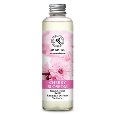 Immagine di Ricarica Diffusore Fiore di Ciliegio 200ml Fragranza per la Casa Fresca Deodorante Ambienti Aromaterapia Aromatizzatore d&#039;Aria Interni Canna Profumata