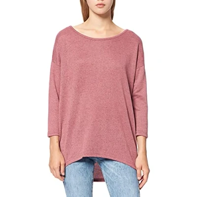 Immagine di ONLY onlELCOS 4/5 Solid Top Jrs Noos Maglia a Maniche Lunghe, Rosa (Mesa Rose Detail:Melange), 36 (Taglia Produttore: Small) Donna