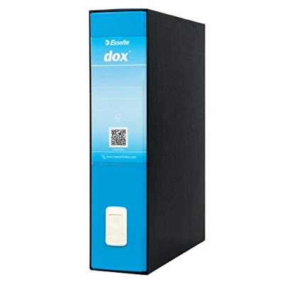 Immagine di Rexel Esselte Dox 2 Raccoglitore a Leva Formato Protocollo D8, A4, Azzurro, 1 Pezzo
