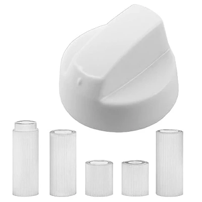 Immagine di SPARES2GO Manopola di controllo per friggitrice ad aria mini forno multi fornello (bianco)