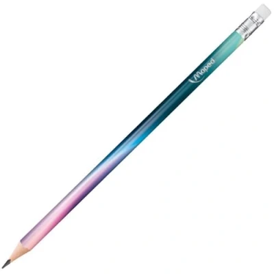 Immagine di Maped Matita Black&#039;Peps NIGHTFALL HB con testa in gomma 6 pezzi
