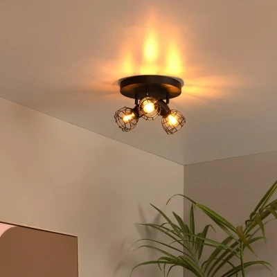 Immagine di Lucide Faretto a soffitto Filox, nero, 2 luci