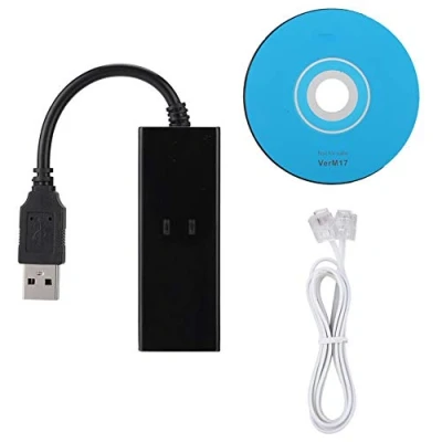 Immagine di USB 56K Voice Fax Dati Modem esterno V.92 compatibile con Win7 Win8 Win10 XP