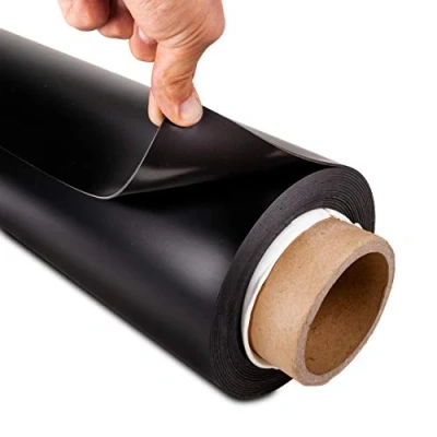 Immagine di magnets4you Pellicola magnetica nera rivestita, larghezza 615 x 1,6 mm, metro lineare