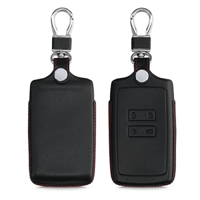 Immagine di kwmobile Cover Copri Chiave Compatibile con Renault 4 tasti Smart Key (solo Keyless Go) Guscio Coprichiave Protettivo Vera Pelle Porta Chiavi Macchina e Custodia Protettiva