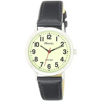 Immagine di Ravel R.GL Orologio con quadrante luminoso illumina nel buio Analogico Quarzo R.GL.03 Nero