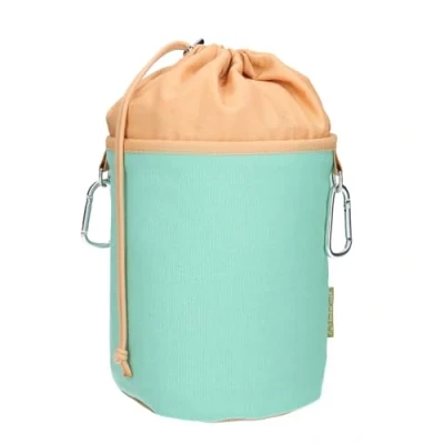 Immagine di trendfinding Sacchetto per mollette in tela con 2 moschettoni 200 mollette, extra grande e stabile, colore: verde ocra