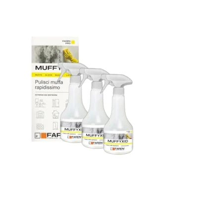 Immagine di Faren MUFFYXID, Rimuovi Muffa, Antimuffa, Pulitore della Muffa ad Azione Rapida, Igienizzante, Elimina rapidamente Muffe, Funghi, Muschi e Alghe, ritarda la ricomparsa, 500ml (3)