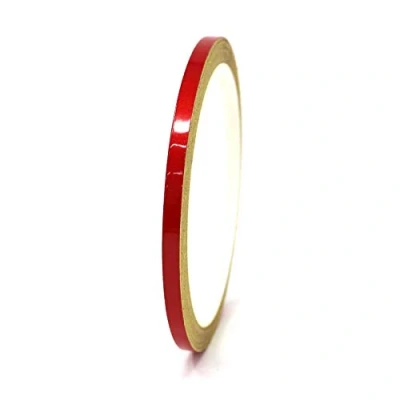 Immagine di 10m Strisce riflettente adhesive decorative per auto moto barca e modellismo in vari colori autoadesive Lunghezza (4mm, Rosso)