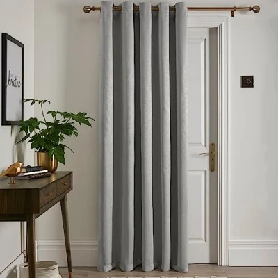 Immagine di Fusion Strata Tenda a pannello singolo con occhielli in tessuto 168 x 214 cm, colore: Argento