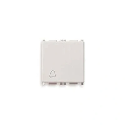 Immagine di Vimar serie piatta Pulsante 1 polo 10a campanello 2 modulo bianco