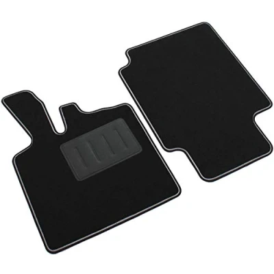 Immagine di ilTappetoAuto SPRINT04200 Set tappetino PP(Polipropilene) anteriore 2 nero Su misura SMART: Fortwo I Coupe