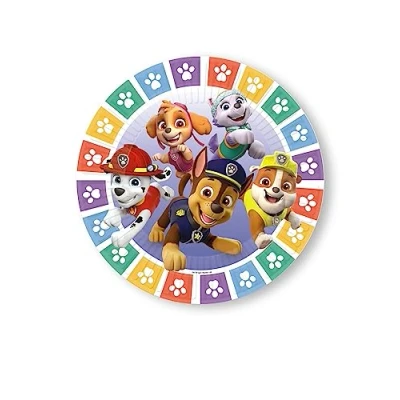 Immagine di amscan Paw Patrol 8 piatti colorati