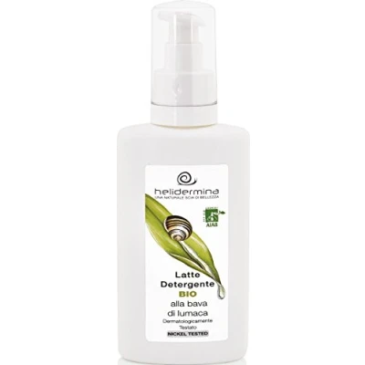 Immagine di Latte detergente bio alla bava di lumaca in una confezione da 200ml dermatologicamente testato e certificato AIAB ideale per tutti i tipi pelle