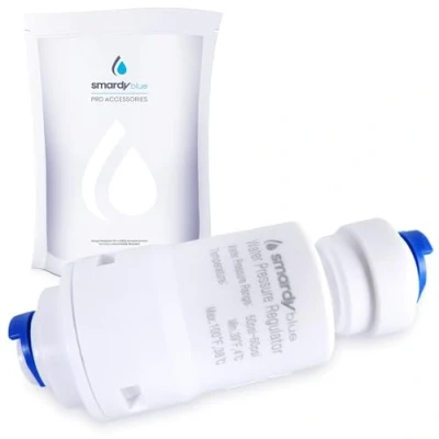 Immagine di smardy Regolatore di Pressione/Riduttore Pressione per Tubo dell&#039;Acqua da 1/4&quot; (6,35mm), Frigorifero Side by Side, Filtro dell&#039;Acqua, Osmosi Inversa