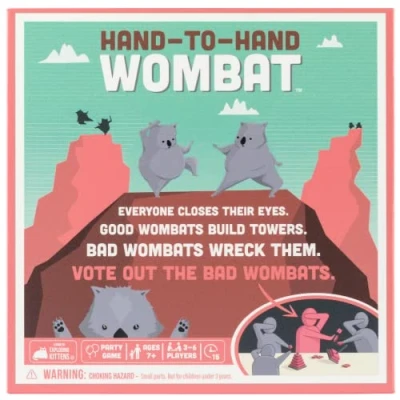 Immagine di Exploding Kittens Hand to Wombat Card Game by Fun Family Games for Adults Teens &amp; Kids Party Games, 3 6 players