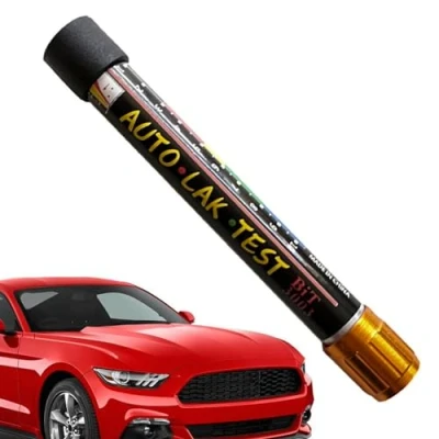 Immagine di Nizirioo misuratore di spessore colore, tester vernice, vernice per auto, con scala a punta magnetica, penna carrozzeria, rivelatore danni, test crash